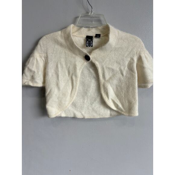 Nick & Mo Anthropologie Angora Rabbit Hair Sweater Cardigan Bolero Size … - Picture 1 of 3